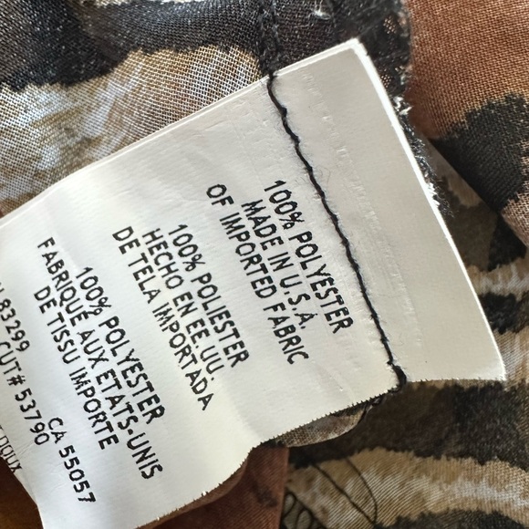 ❤️ Annalee + Hope Brown Animal Print Blouse Large NWOT - Picture 5 of 7
